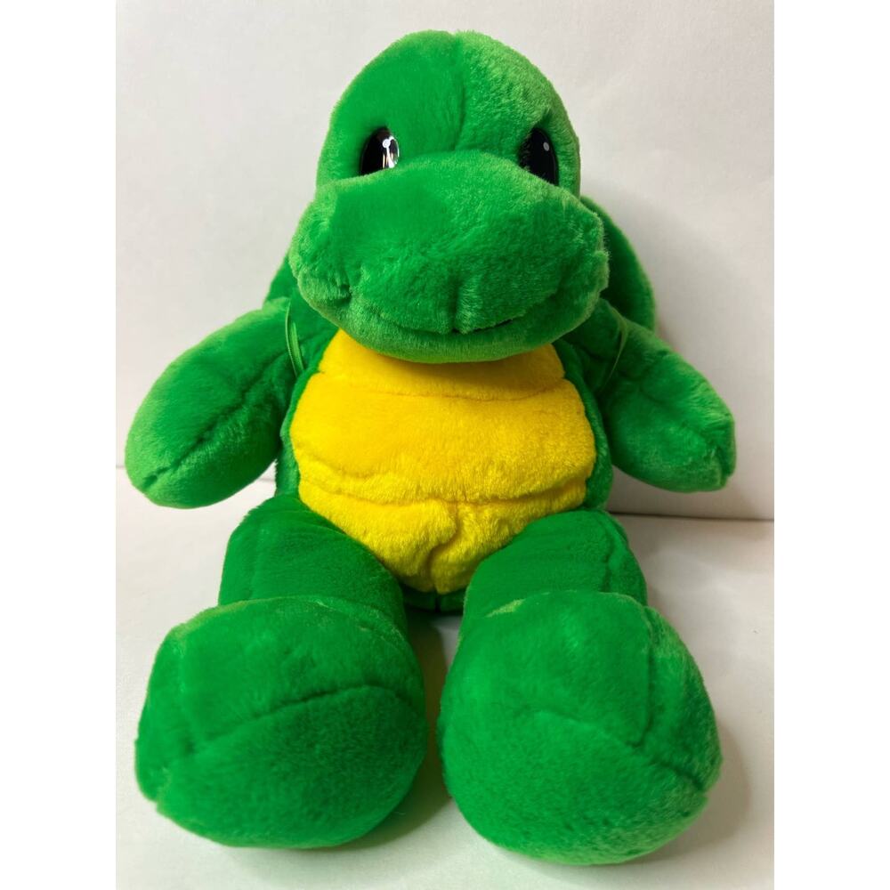 Vintage Build A Bear Turtle Plush with SHELL. Removeable Backpack Shell w/pocket